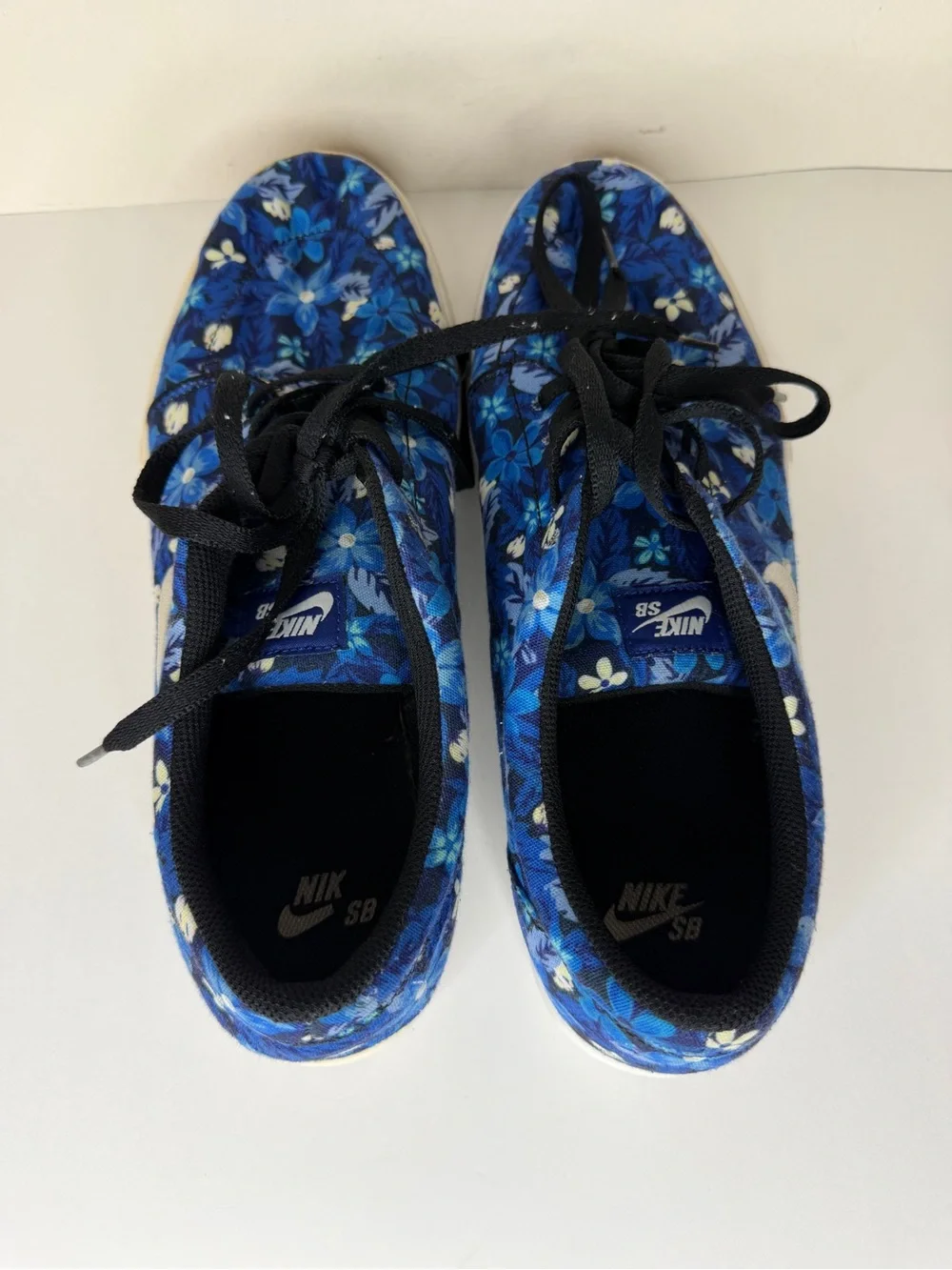 Nike SB Satire Canvas Premium Floral Deep Royal Blue 705193-412 Men’s Size 13